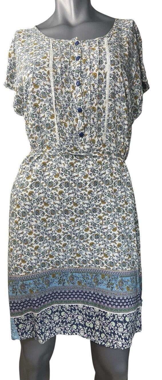 Matilda Jane Lets Go Together I'll Follow Dress XL Floral Prairie Cottage Tie